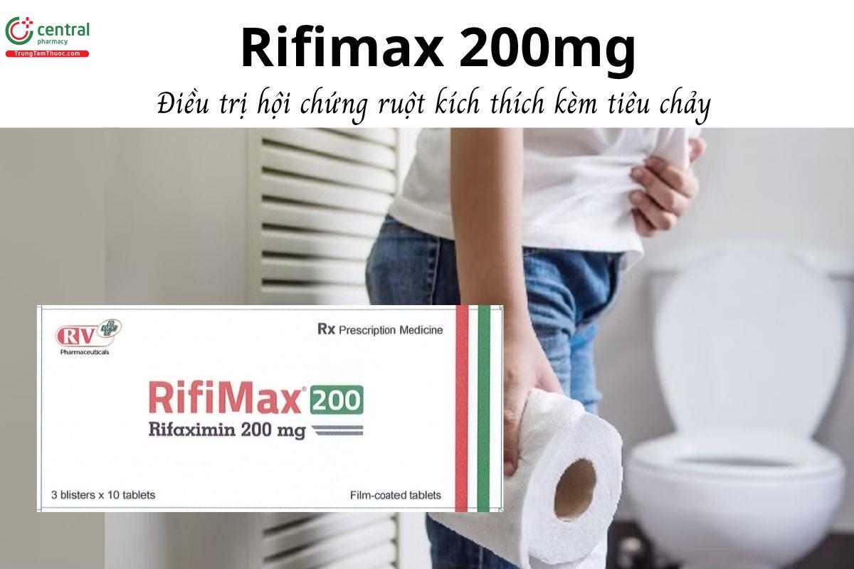 Thuốc Rifimax 200mg - Điều trị hội chứng ruột kích thích kèm tiêu chảy 