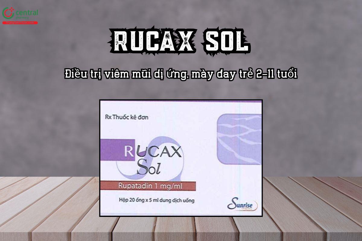 Thuốc RUCAX Sol 5mg/5ml Điều trị viêm mũi dị ứng, mày đay