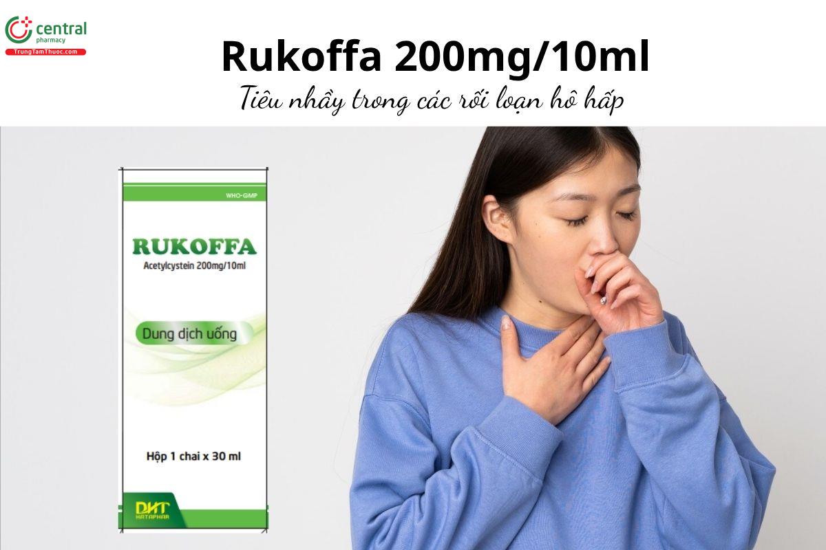 Thuốc Rukoffa 200mg/10ml - Tiêu nhầy trong các rối loạn hô hấp 