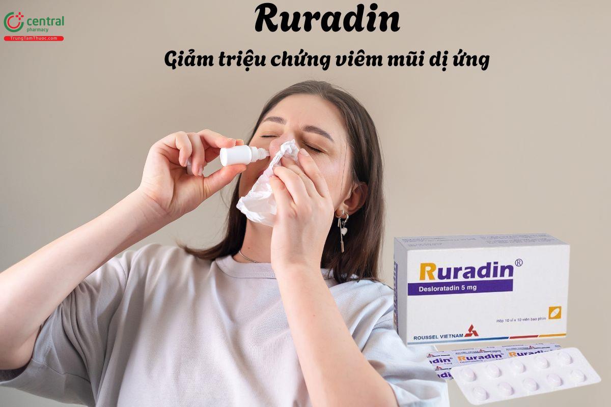 Thuốc Ruradin 5mg - Giảm triệu chứng viêm mũi dị ứng, mày đay vô căn