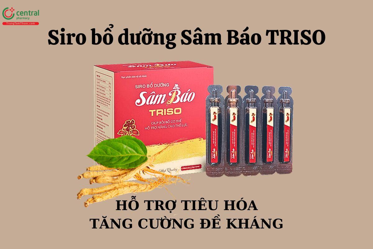 Siro bổ dưỡng Sâm Báo Triso hỗ trợ tiêu hóa, tăng cường sức đề kháng