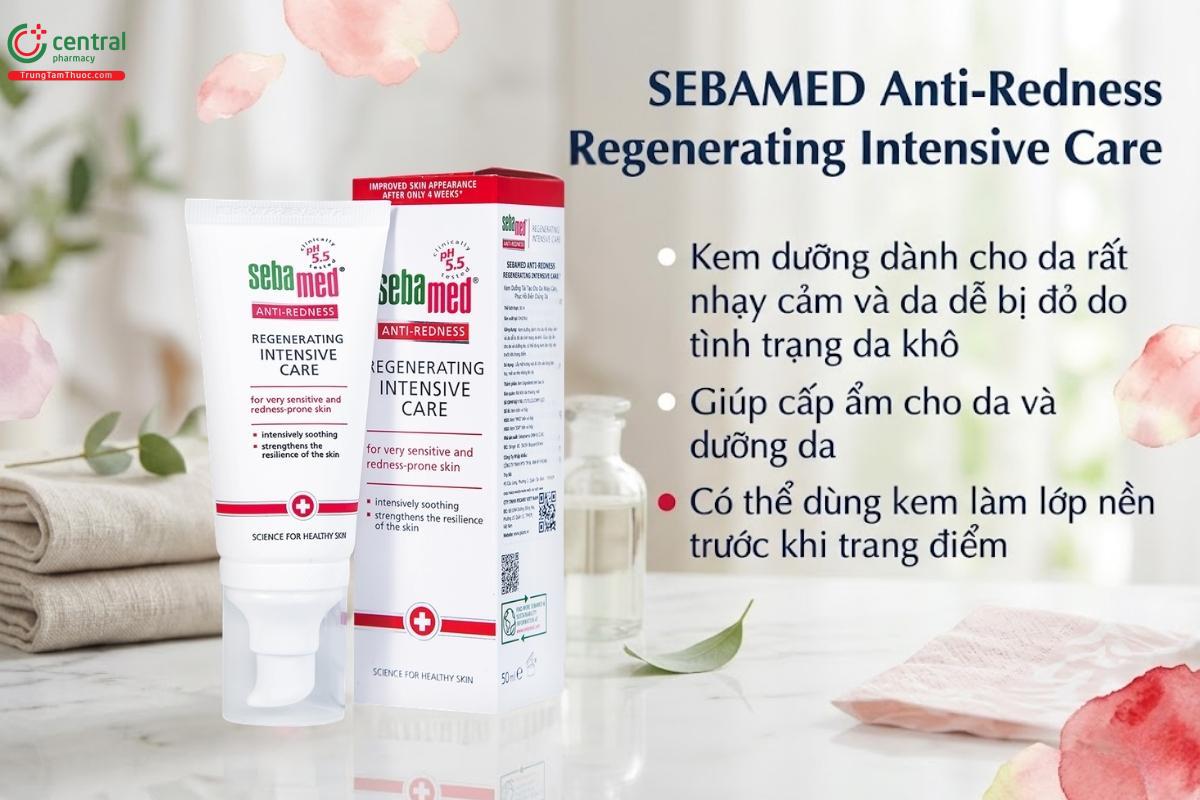 Kem Dưỡng Tái Tạo SEBAMED Anti-Redness Regenerating Intensive Care phục hồi da