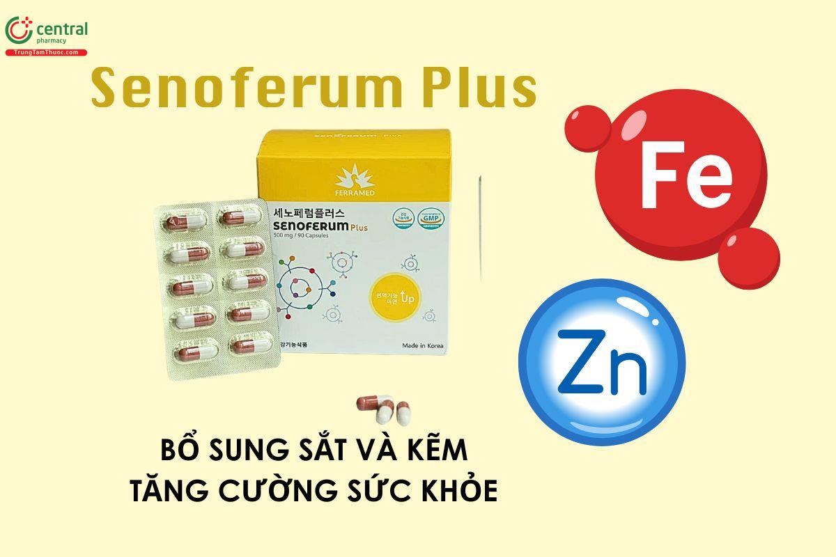 Senoferum Plus tăng cường sức khỏe, bổ sung sắt và kẽm cho cơ thể