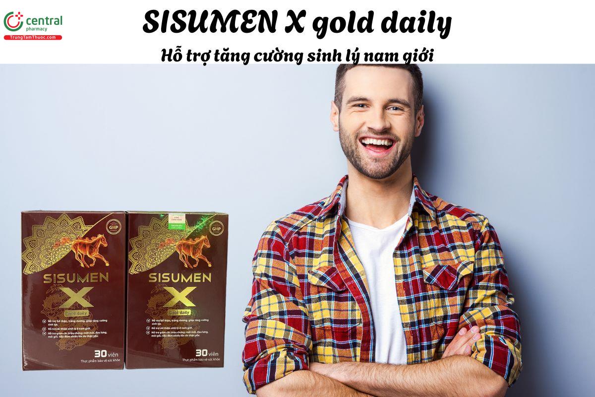 Sisumen X Gold Daily - Giúp tăng cường sinh lý phái mạnh