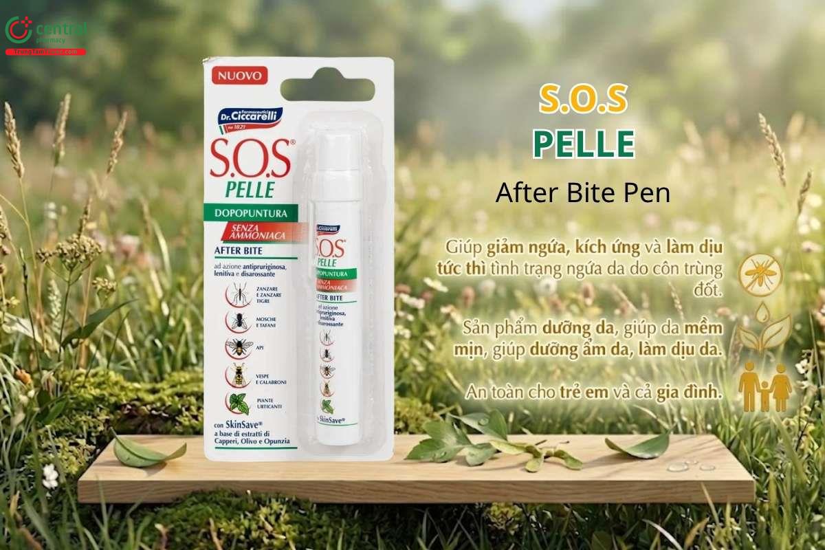 S.O.S Pelle After Bite Pen - Bút chấm vết muỗi đốt, làm dịu và giảm ngứa