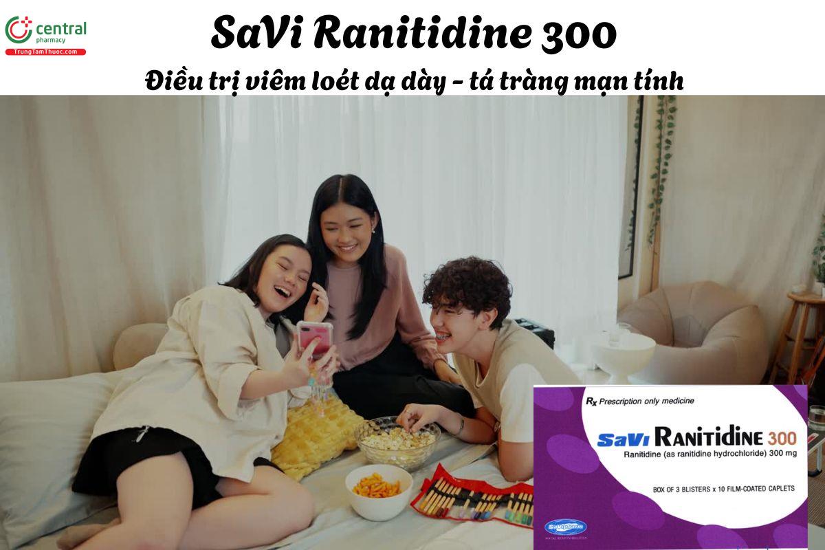 Thuốc SaVi Ranitidine 300 - Điều trị loét dạ dày tá tràng lành tính