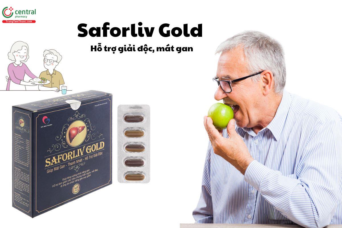 Saforliv Gold - Giúp làm mát cơ thể, thanh lọc và giải độc gan