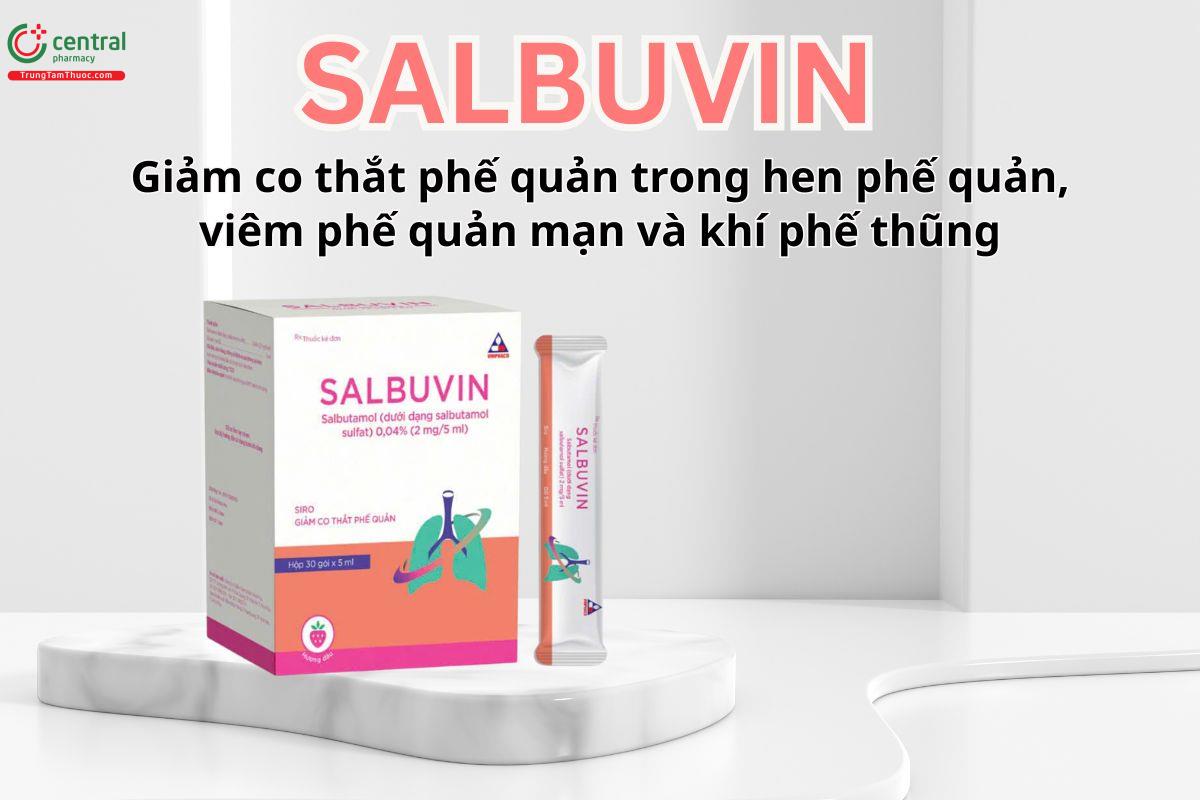 Salbuvin điều trị co thắt phế quản trong bệnh lý hô hấp