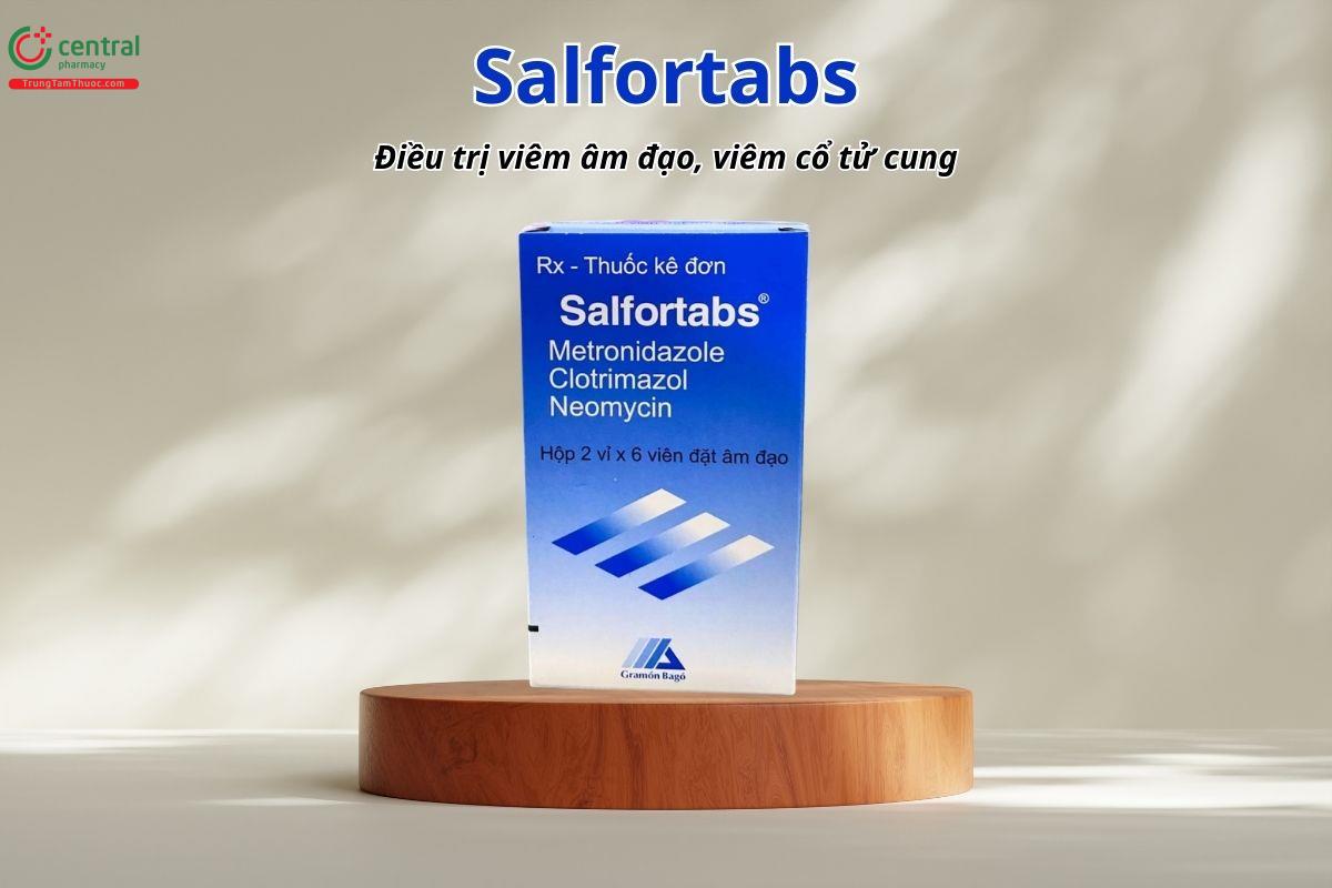 Thuốc Salfortabs hỗ trợ điều trị các trường hợp mắc bệnh viêm cổ tử cung và viêm âm đạo