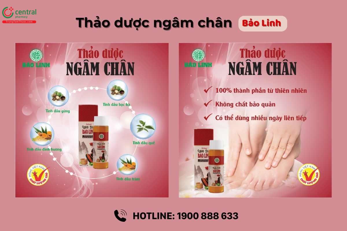 Sản phẩm Dung dịch Thảo dược ngâm chân Bảo Linh