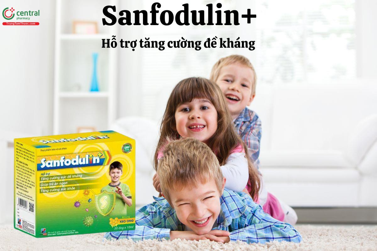 Sanfodulin+ (Ống) - Giúp tăng cường miễn dịch, hỗ trợ trẻ ăn ngon 