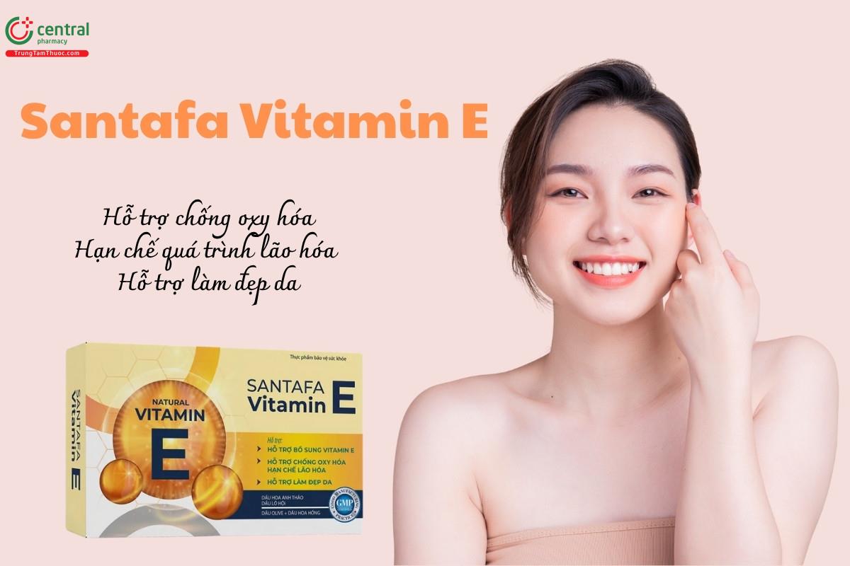 Santafa Vitamin E - Hỗ trợ chống oxy hóa, hạn chế lão hóa, làm đẹp da