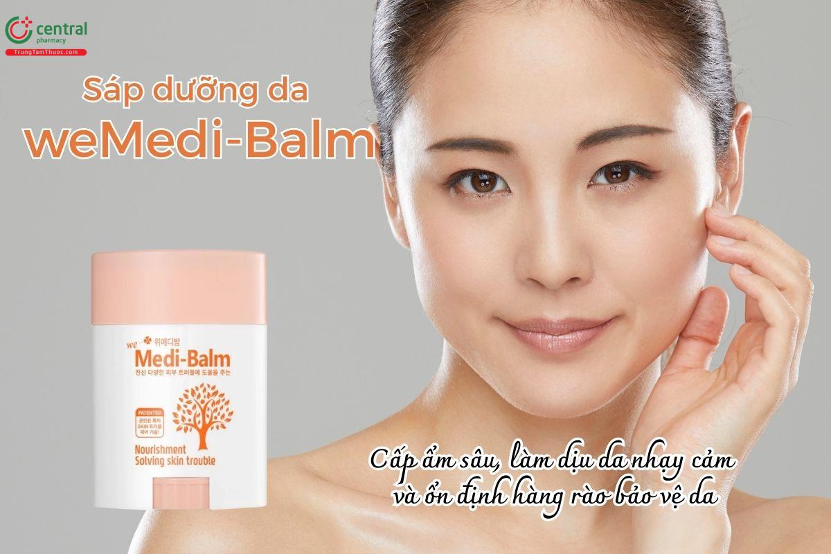 Sáp dưỡng da weMedi-Balm giúp cấp ẩm sâu, làm dịu da nhạy cảm và ổn định hàng rào bảo vệ da