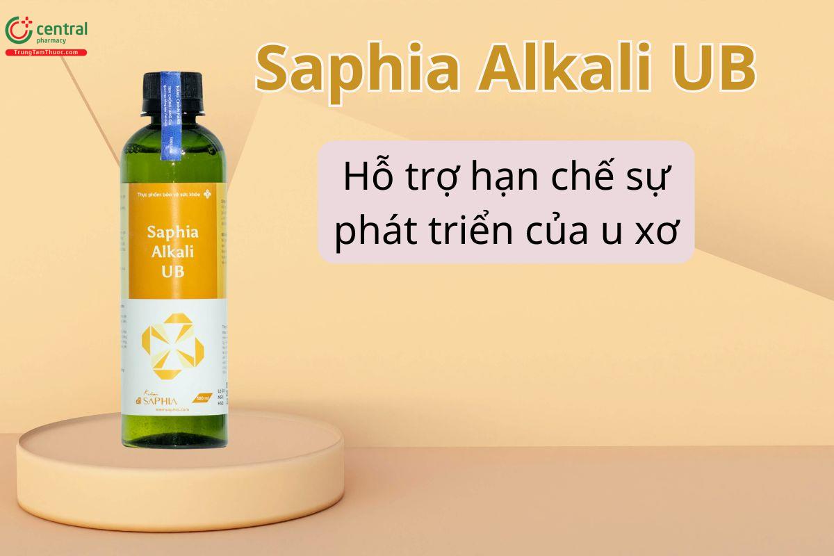 Saphia Alkali UB hỗ trợ tăng cường sức khỏe, hạn chế sự phát triển u xơ