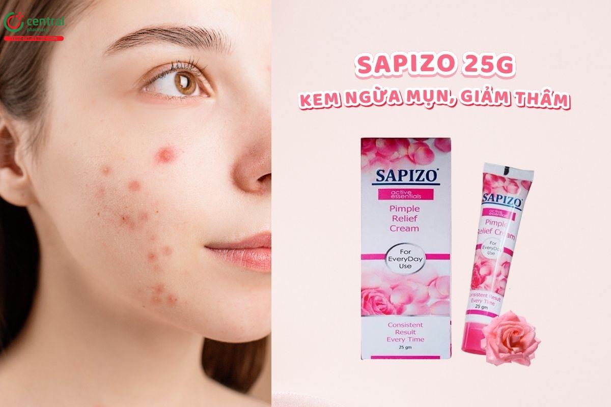 Kem trị mụn Sapizo 25g giải pháp ngừa mụn, ngừa sẹo và giảm thâm da