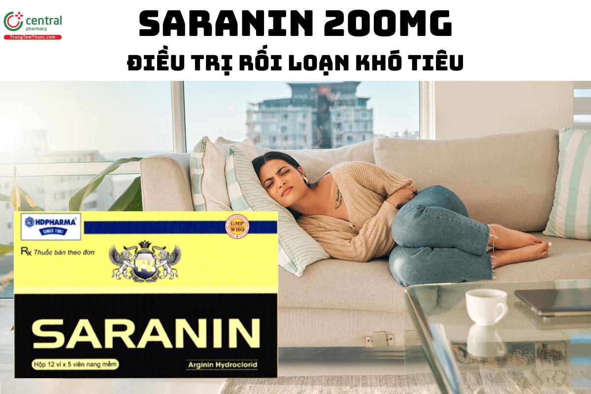 Thuốc Saranin 200mg - Điều trị hỗ trợ cho hội chứng rối loạn khó tiêu