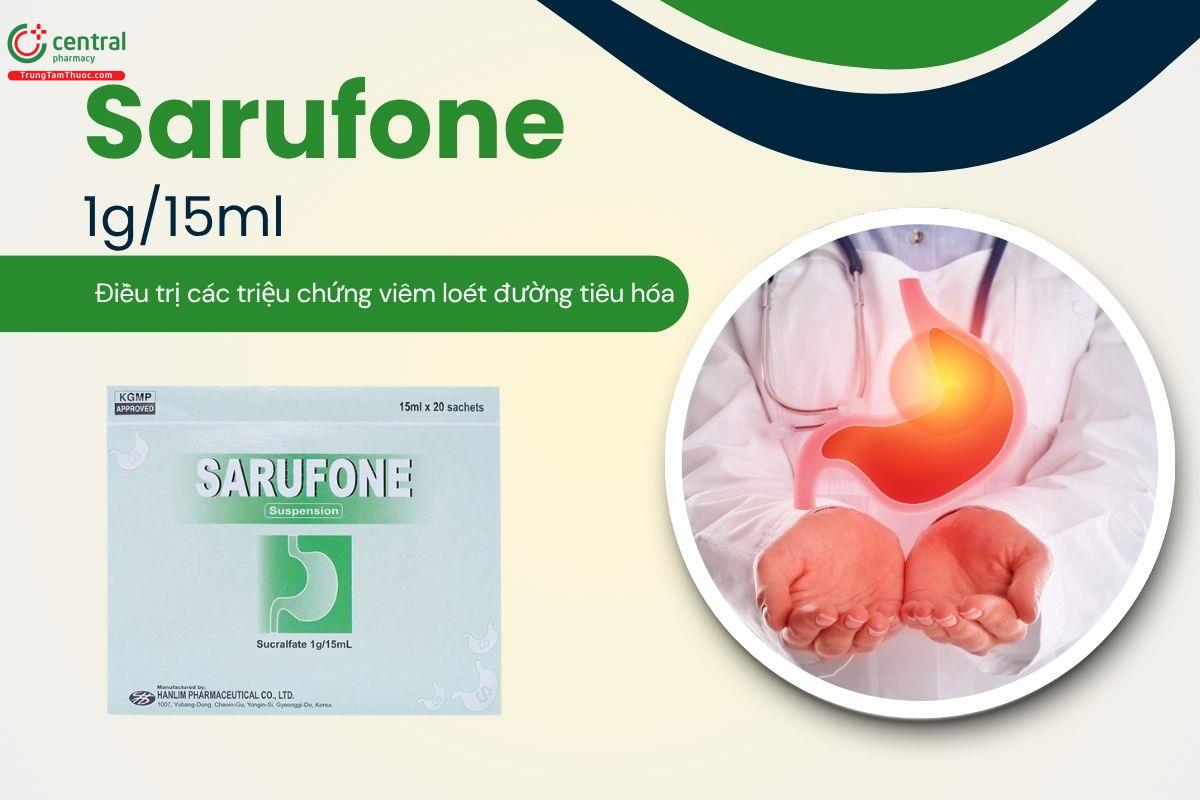 Thuốc Sarufone 1g/15ml có tác dụng gì?