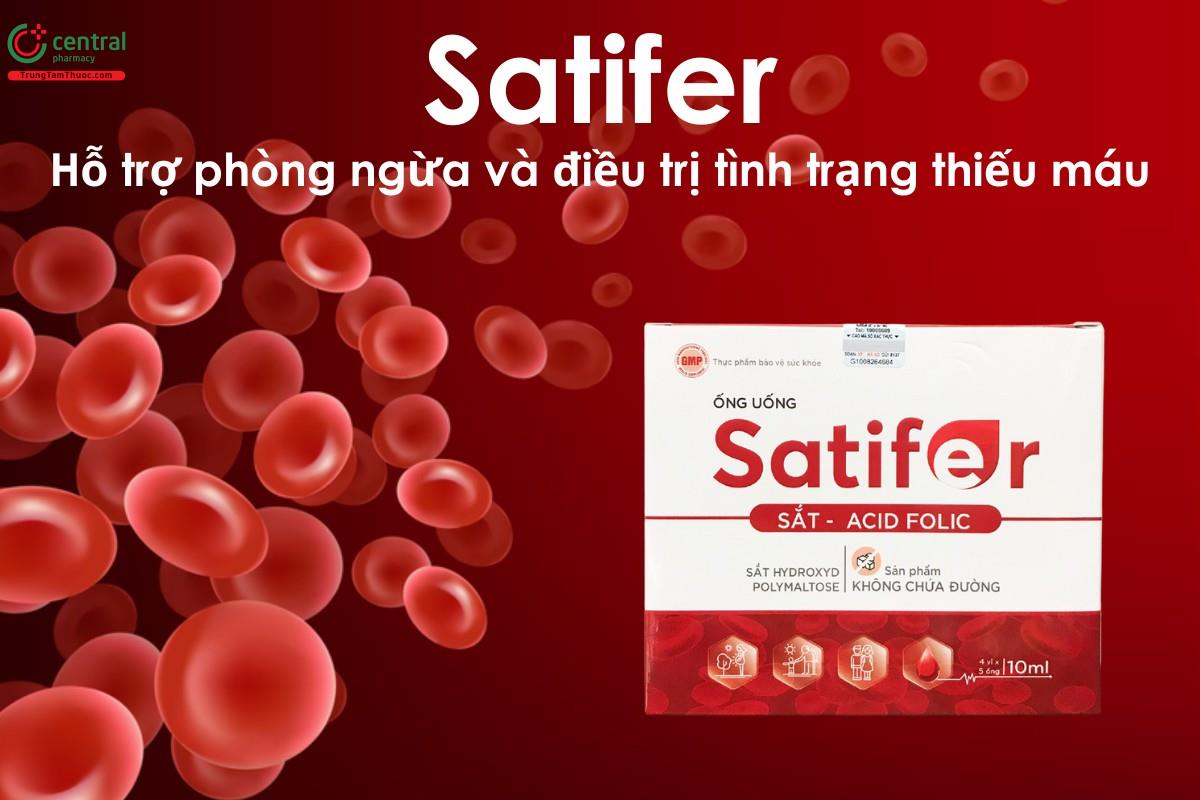 Thuốc Satifer - hỗ trợ tăng cường sức đề kháng và phòng ngừa thiếu máu