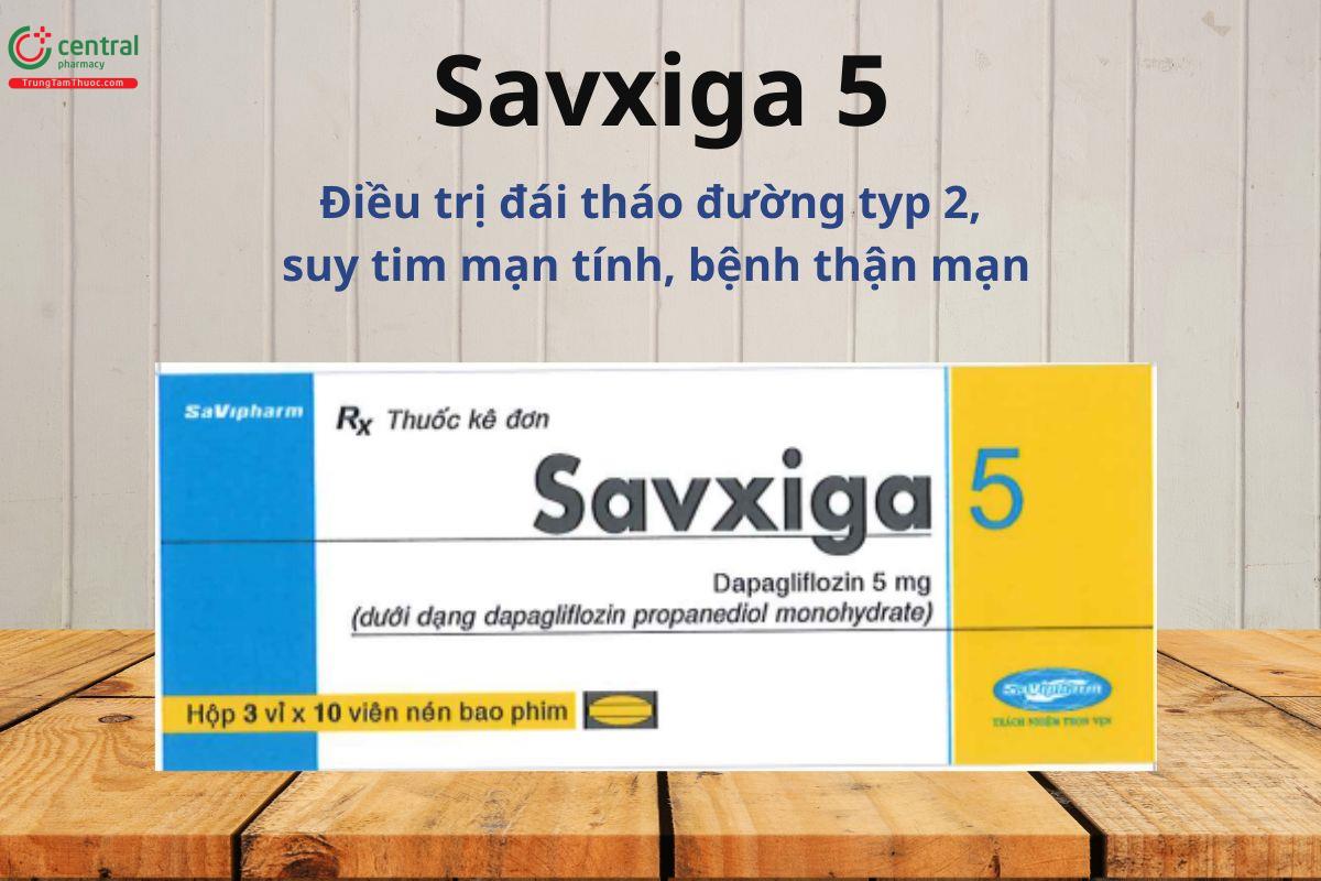 Thuốc Savxiga 5 điều trị đái tháo đường