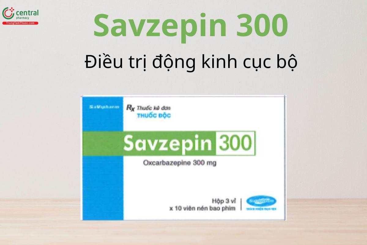 Savzepin 300 điều trị động kinh cục bộ ở người lớn và trẻ em từ 6 tuổi