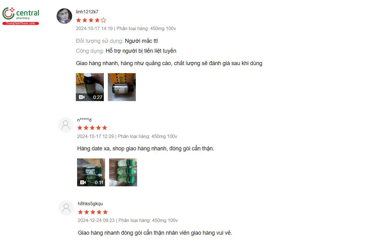 Review của khách hàng