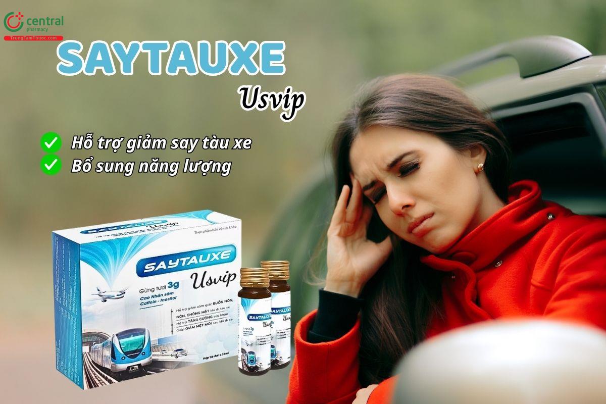 Saytauxe USVIP hỗ trợ giảm say tàu xe và bổ sung năng lượng cho cơ thể
