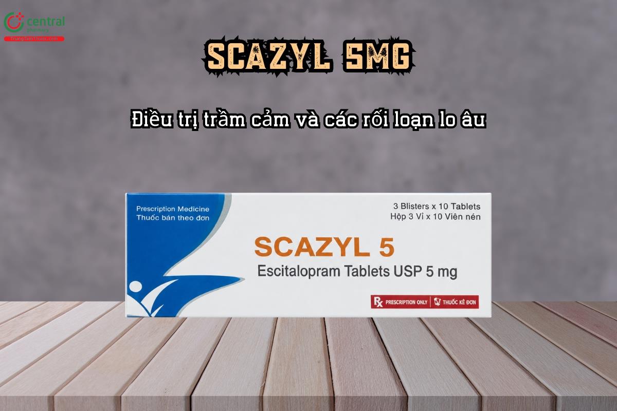 Thuốc Scazyl 5mg Điều trị trầm cảm và các rối loạn lo âu