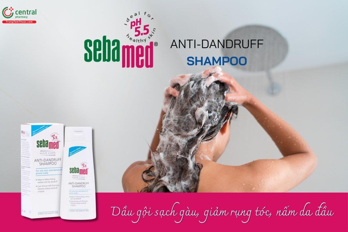 Dầu gội giúp làm sạch vảy gàu Sebamed hỗ trợ loại bỏ gàu, duy trì độ pH tự nhiên cho da đầu, ngăn ngừa gàu quay trở lại, đồng thời nuôi dưỡng tóc và da đầu.