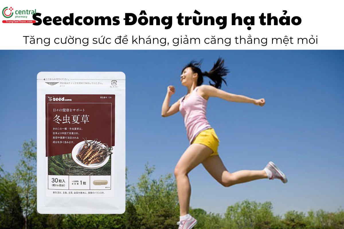 Seedcoms Đông trùng hạ thảo - Tăng cường sức đề kháng, giảm căng thẳng mệt mỏi