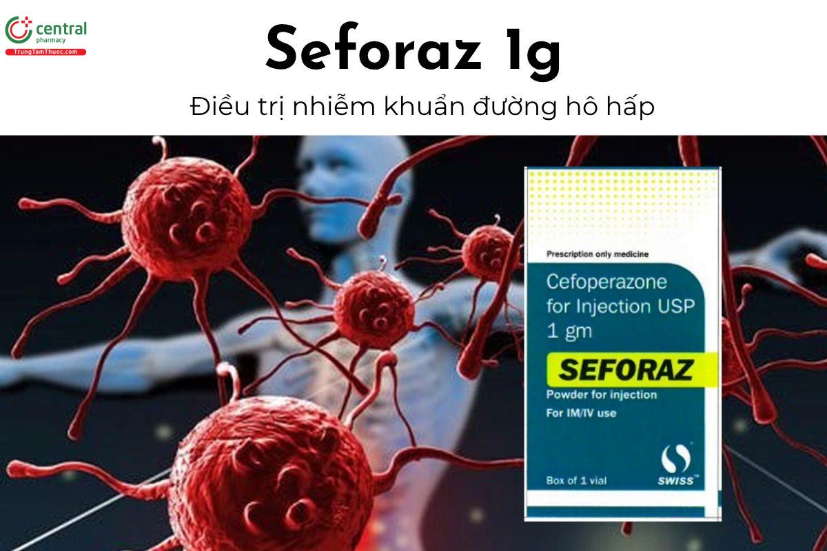Thuốc Seforaz 1g - Điều trị nhiễm khuẩn đường hô hấp