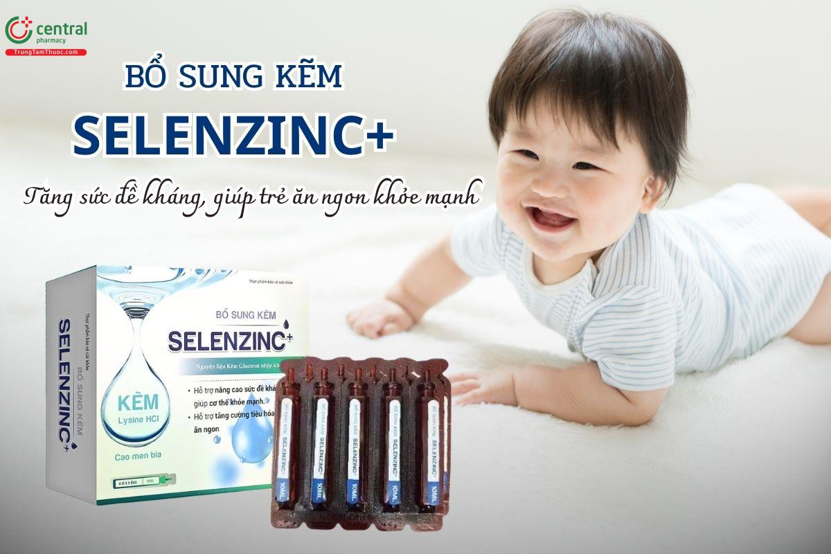 Bổ sung Kẽm Selenzinc+ hỗ trợ tăng cường sức đề kháng, giúp trẻ ăn ngon khỏe mạnh