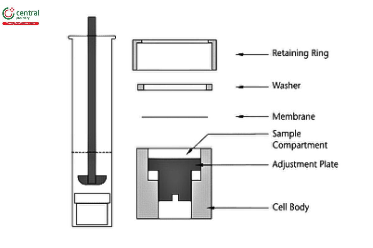 Figure 6. Example of possible design for an immersion cell.