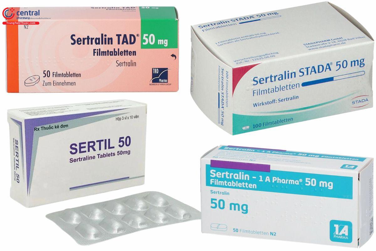 Một số thuốc chứa Sertraline