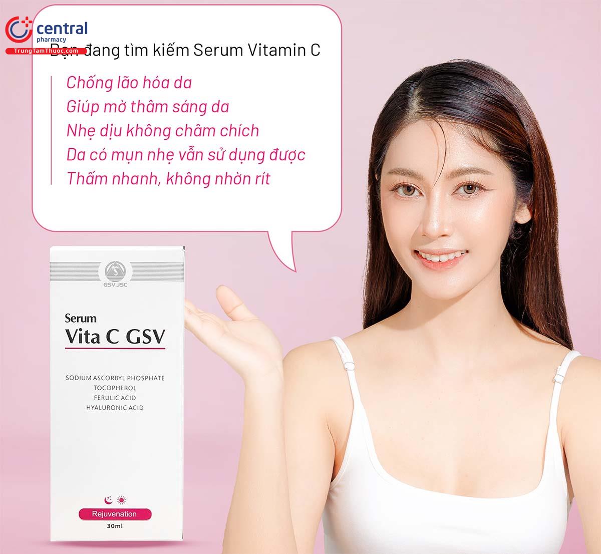 Công dụng của Serum Vita C GSV