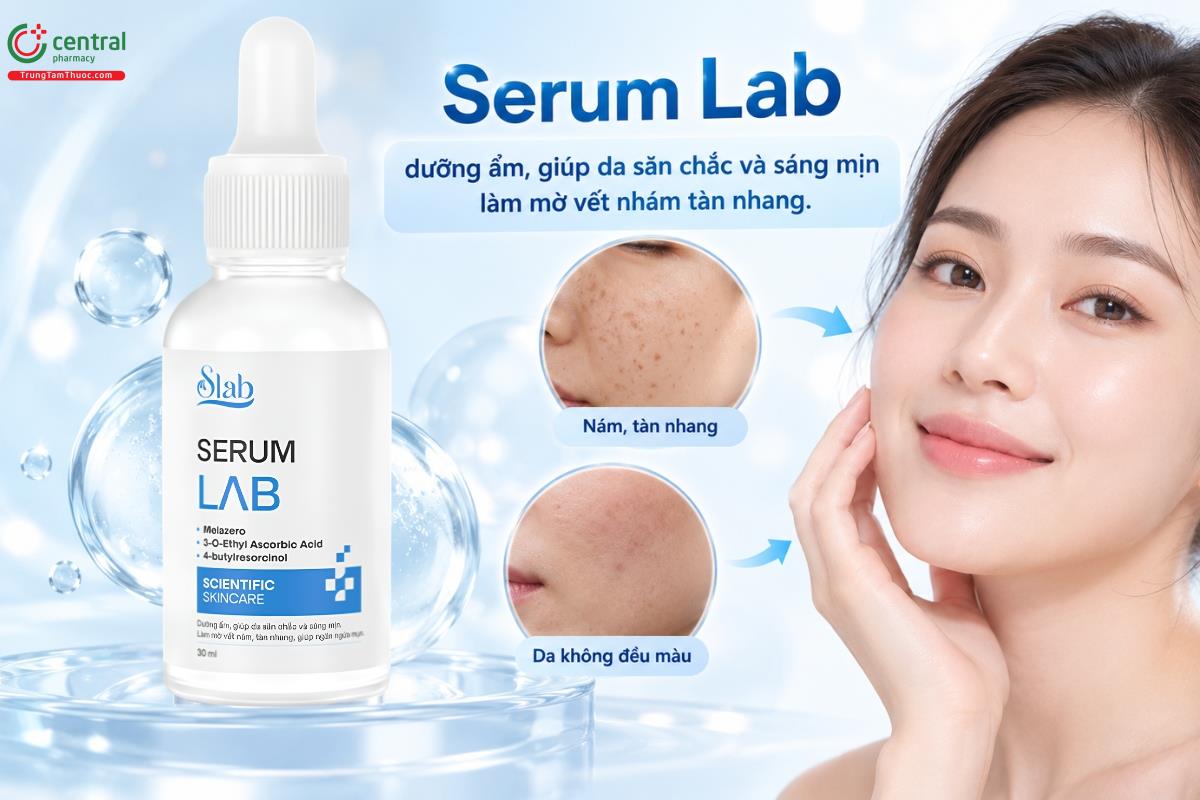 Serum Lab dưỡng ẩm, giúp da săn chắc và sáng mịn làm mờ vết nhám tàn nhang