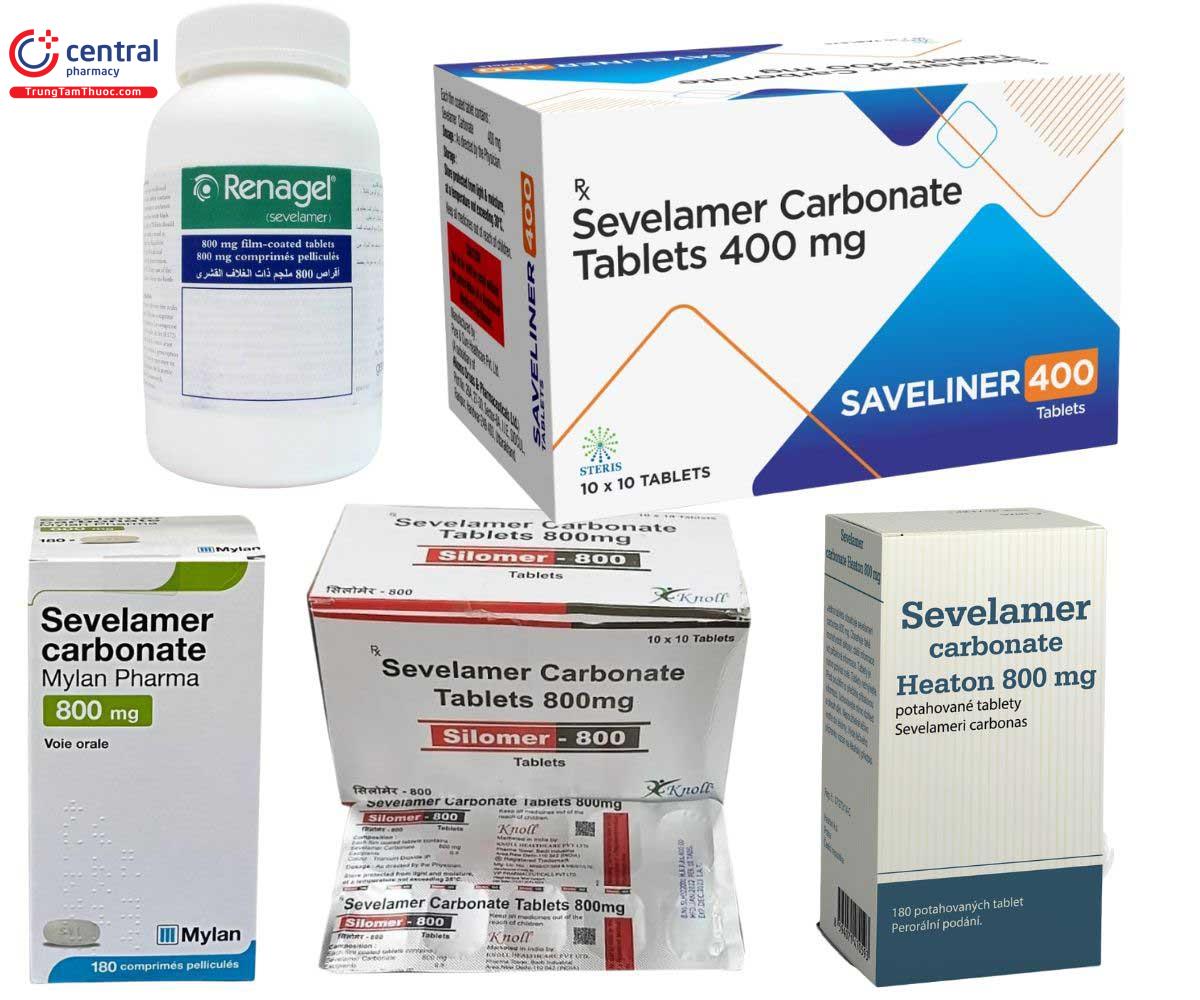 Các thuốc chứa Sevelamer