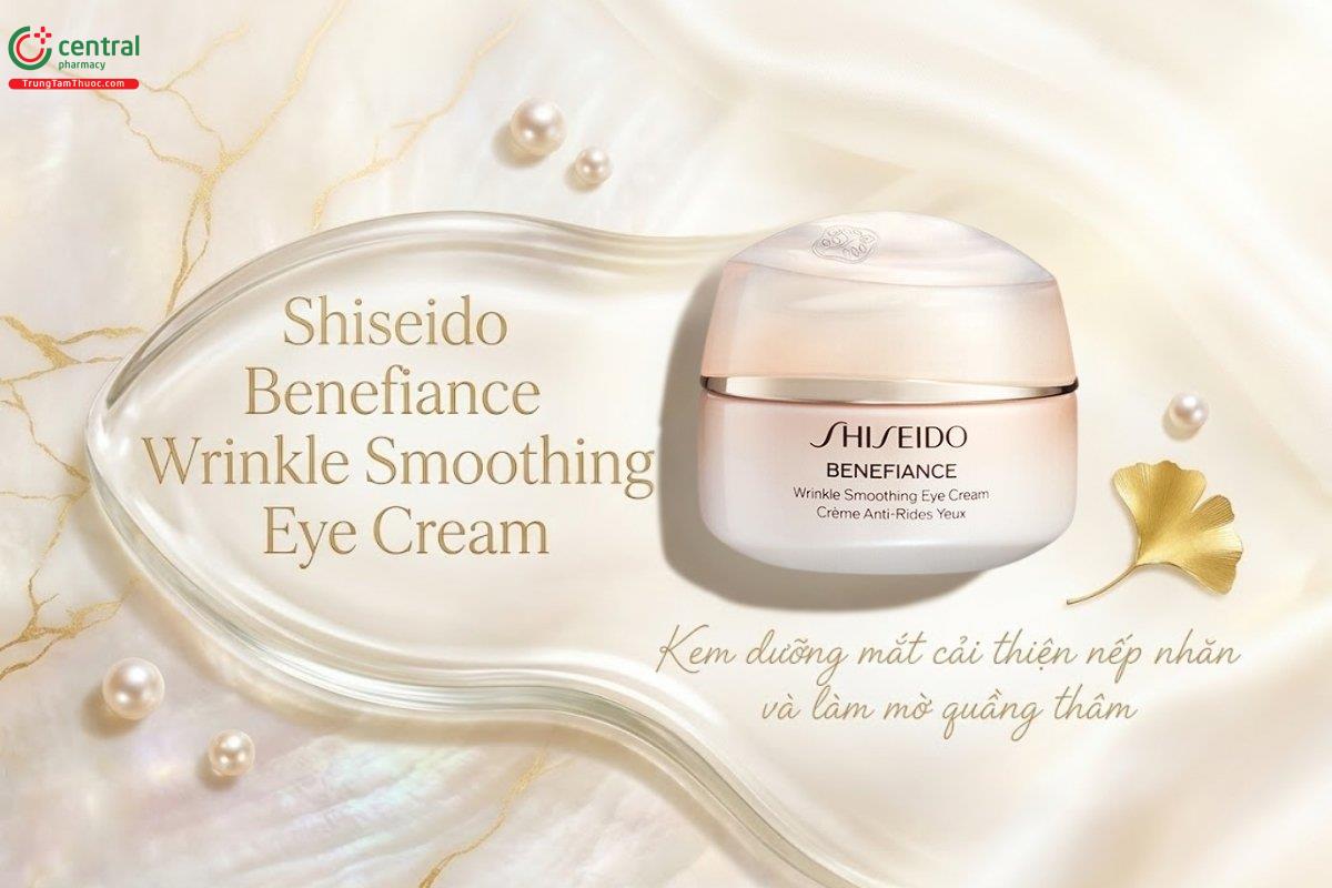 Kem dưỡng mắt Shiseido Benefiance Wrinkle Smoothing giảm nếp nhăn