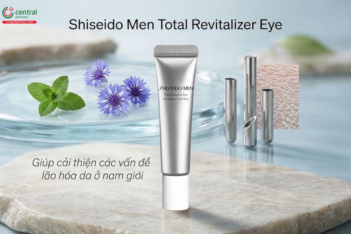 Kem dưỡng mắt Shiseido Men Total Revitalizer Eye cải thiện nếp nhăn, thâm mắt