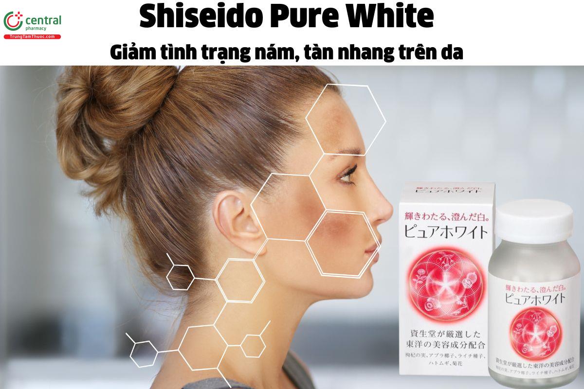 Shiseido Pure White (Dạng viên) - làm mờ các vết đồi mồi, thâm nám 