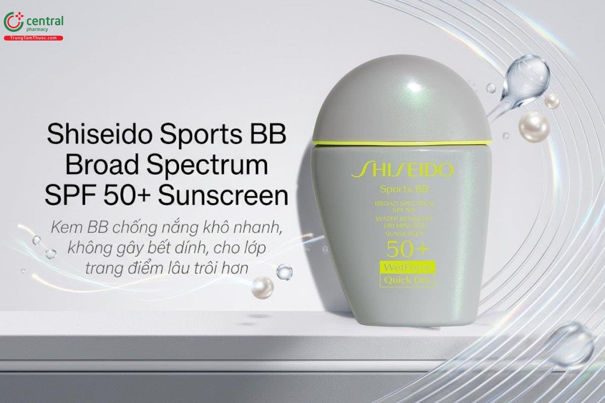 Kem chống nắng Shiseido Sports BB Broad Spectrum SPF 50+ giúp bảo vệ da