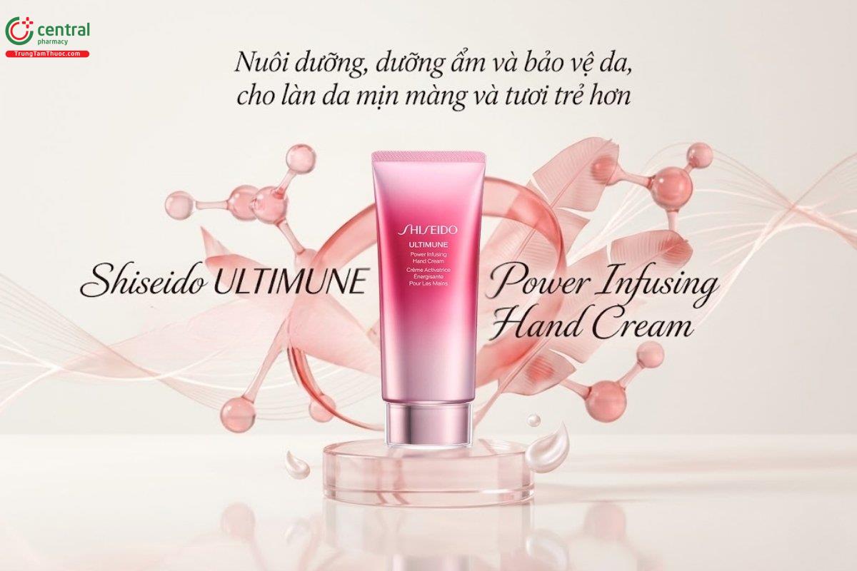 Kem dưỡng da tay Shiseido ULTIMUNE Power Infusing 75ml nuôi dưỡng làn da