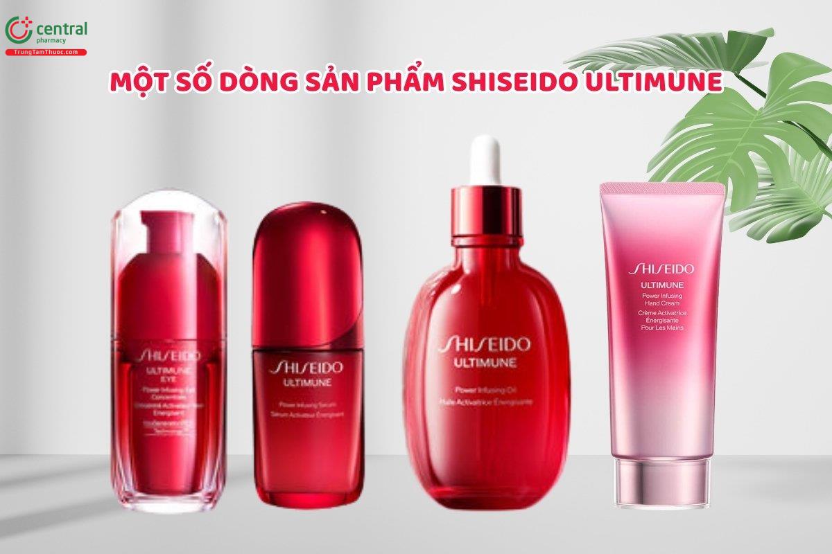 Một số sản phẩm mỹ phẩm dưỡng da Shiseido ULTIMUNE