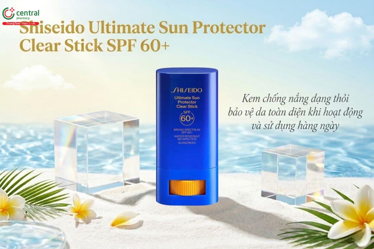 Kem chống nắng Shiseido Ultimate Sun Protector Clear Stick bảo vệ da