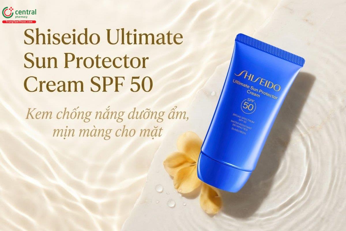 Kem chống nắng Shiseido Ultimate Sun Protector Cream SPF 50 bảo vệ da