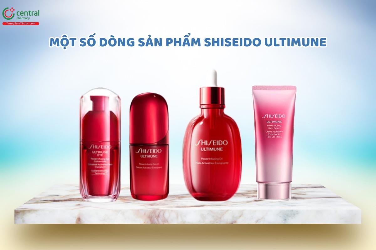 Một số sản phẩm mỹ phẩm dưỡng da Shiseido ULTIMUNE