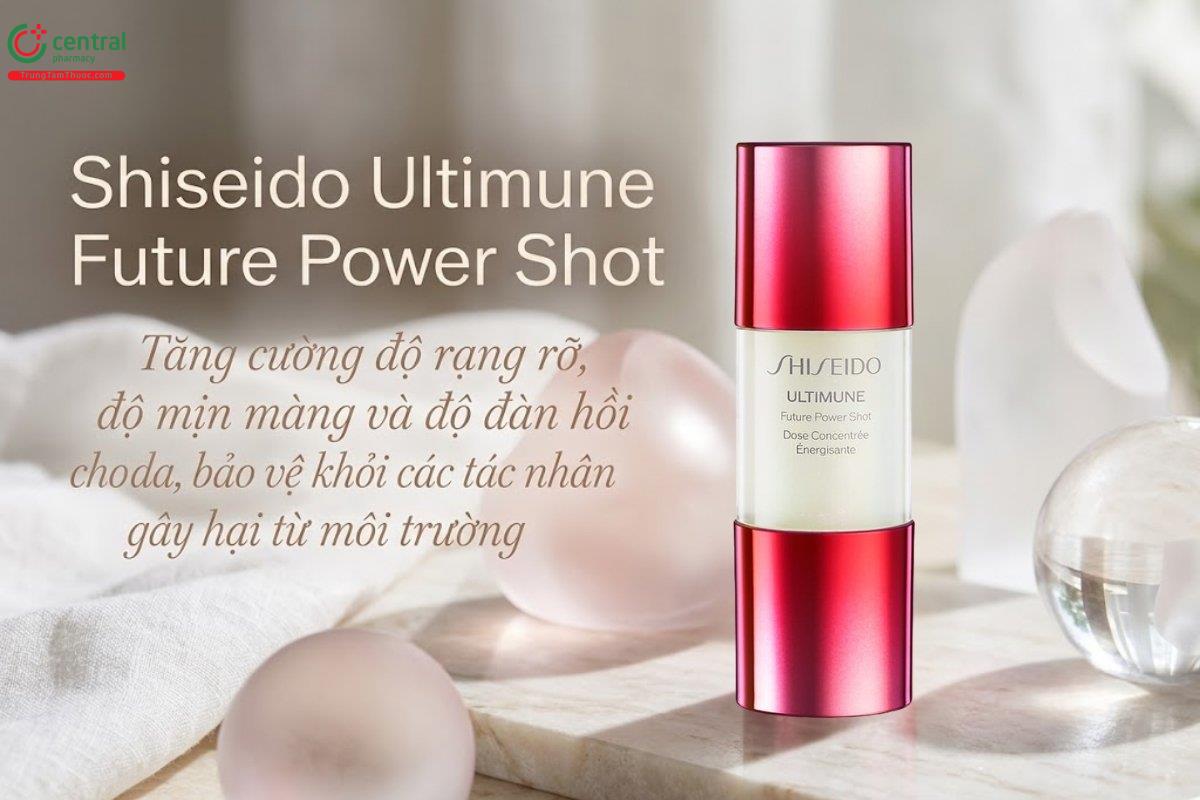 Shiseido Ultimune Future Power Shot cải thiện độ sáng, mềm mịn cho làn da