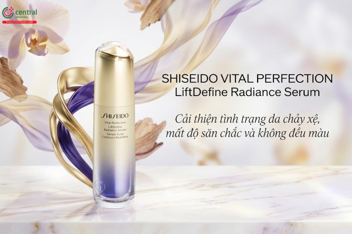 Shiseido Vital Perfection LiftDefine Radiance Serum giúp da săn chắc, rạng rỡ