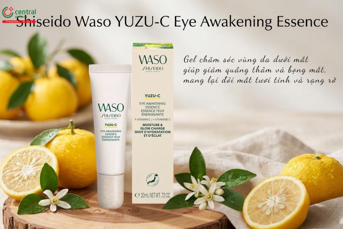 Waso Shiseido YUZU-C Eye Awakening Essence cải thiện quầng thâm mắt