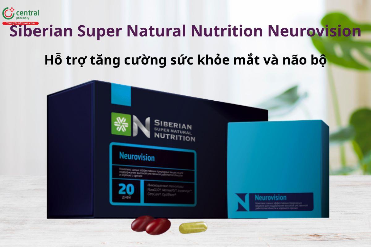 Siberian Super Natural Nutrition Neurovision hỗ trợ tăng cường sức khỏe thị lực và não bộ