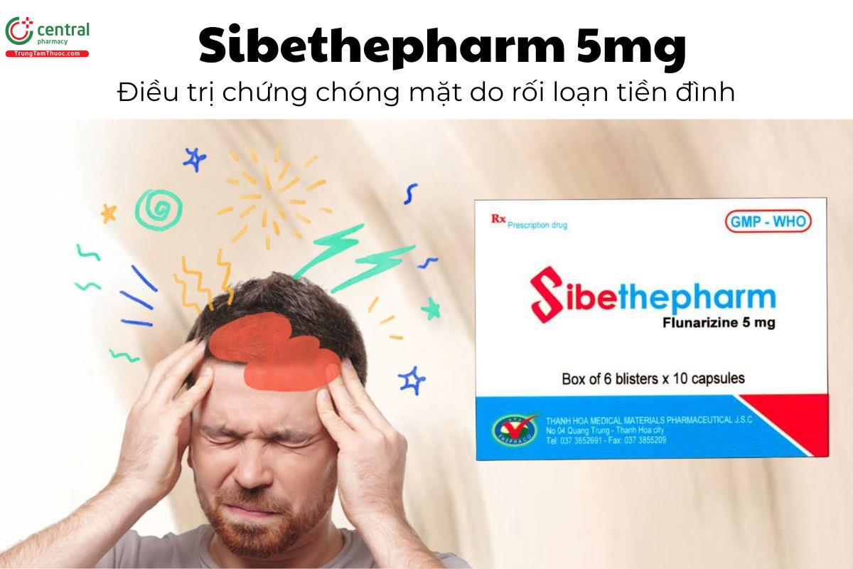 Thuốc Sibethepharm 5mg - Điều trị chứng chóng mặt do rối loạn tiền đình